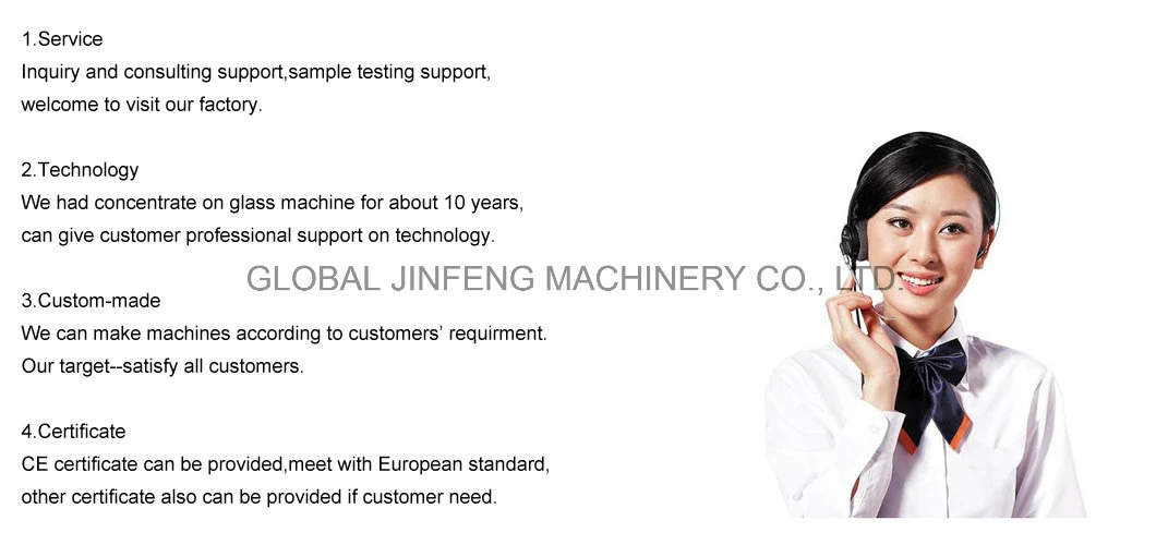 Glass Straight Line Double Edger Grinding and Polishing Processing Machine with Ce Certificate (Jfsz-4200)