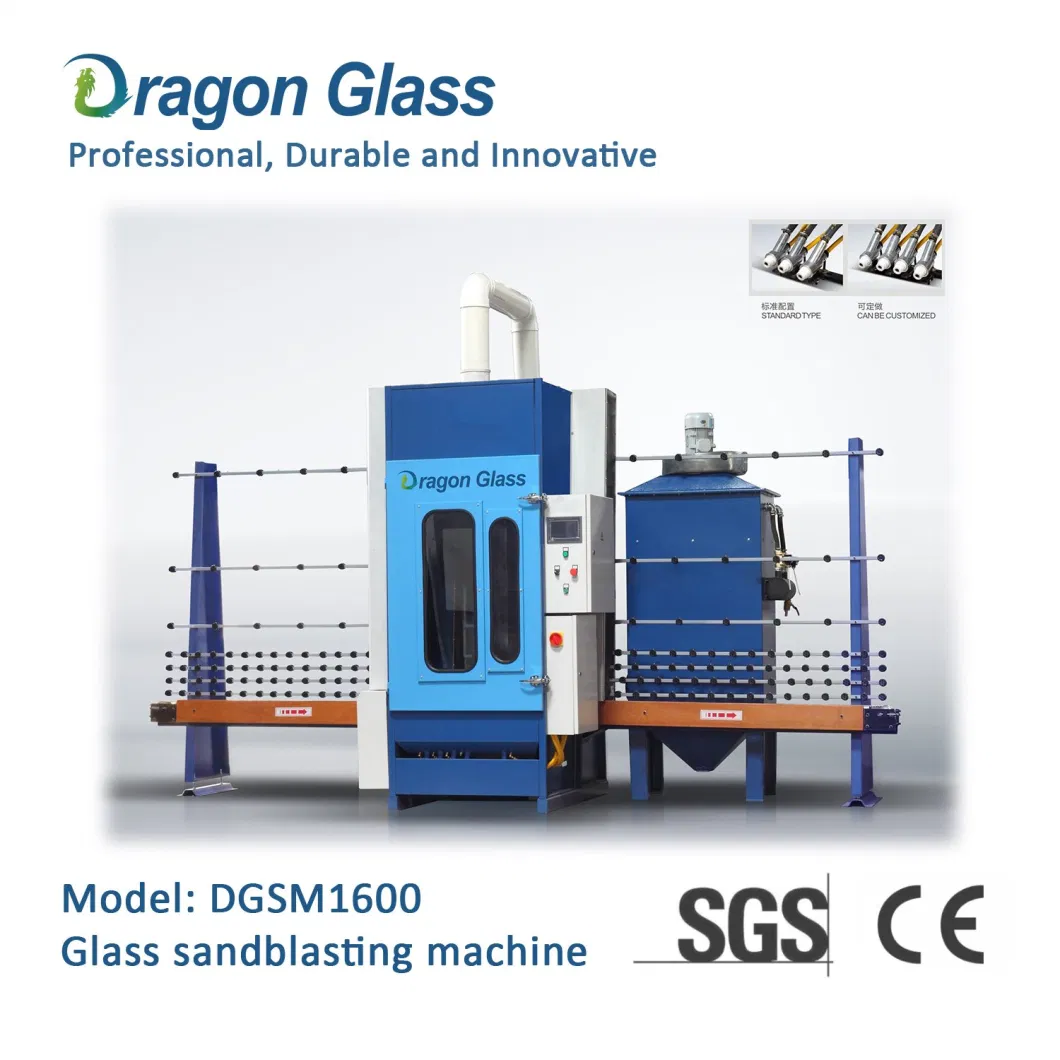 Dragon Glass Dgsm2000 Sandblasting Flat Edger & Variable Miter Shape Mitering Pencil Beveling Washing Notching Drilling Breaking Polishing Edging Machine