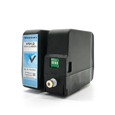  Solución de maquillaje/tinta/limpieza compatible con Videojet V701/V705/V706 para uso en la máquina de codificación Videojet;  Consumibles para impresoras de inyección de tinta
