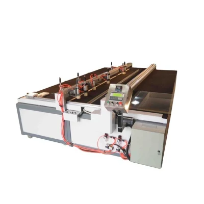 Máquina automática de laminación de película protectora de vidrio, recorte de carga y corte
